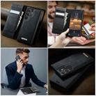 For Samsung Galaxy S24 Ultra 5G CaseMe C49 Magnetic RFID Blocking Detachable Wallet Leather Phone Case(Black) - 4