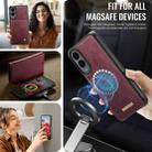 For Samsung Galaxy S25 Edge 5G CaseMe C49 Magnetic RFID Blocking Detachable Wallet Leather Phone Case(Red) - 5