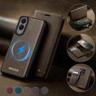 For Samsung Galaxy S25 Edge 5G CaseMe C49 Magnetic RFID Blocking Detachable Wallet Leather Phone Case(Coffee) - 3