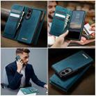 For Samsung Galaxy S25 Edge 5G CaseMe C49 Magnetic RFID Blocking Detachable Wallet Leather Phone Case(Green) - 4