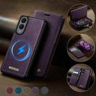 For Samsung Galaxy S25 Edge 5G CaseMe C49 Magnetic RFID Blocking Detachable Wallet Leather Phone Case(Purple) - 3