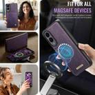 For Samsung Galaxy S25 Edge 5G CaseMe C49 Magnetic RFID Blocking Detachable Wallet Leather Phone Case(Purple) - 5