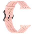 For Apple Watch 46mm / 49mm / 45mm / 44mm Breathable Holes Silicone Watch Band(Pink) - 3