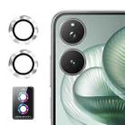 For Xiaomi Mix Flip 2 ENKAY Hat-Prince 9H Rear Camera Lens Aluminium Alloy Tempered Glass Film(Silver) - 1