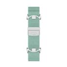 For Xiaomi Smart Band 10 / 9 / 8 Metal Head Magnetic Plastic Buckle Elastic Nylon Watch Band(Aqua) - 3