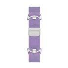 For Xiaomi Smart Band 10 / 9 / 8 Metal Head Magnetic Plastic Buckle Elastic Nylon Watch Band(Lavender) - 3