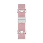 For Xiaomi Smart Band 10 / 9 / 8 Metal Head Magnetic Plastic Buckle Elastic Nylon Watch Band(Pearl Pink) - 3