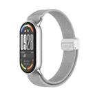For Xiaomi Smart Band 10 / 9 / 8 Metal Head Magnetic Plastic Buckle Elastic Nylon Watch Band(Sea Shell) - 1