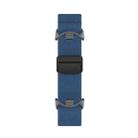 For Xiaomi Smart Band 10 / 9 / 8 Metal Head Magnetic Plastic Buckle Elastic Nylon Watch Band(Cold Blue) - 3