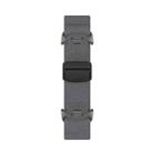 For Xiaomi Smart Band 10 / 9 / 8 Metal Head Magnetic Plastic Buckle Elastic Nylon Watch Band(Charcoal) - 3