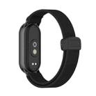 For Xiaomi Smart Band 10 / 9 / 8 Metal Head Magnetic Plastic Buckle Elastic Nylon Watch Band(Black) - 2