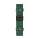 For Xiaomi Smart Band 10 / 9 / 8 Metal Head Magnetic Plastic Buckle Elastic Nylon Watch Band(Army Green) - 3