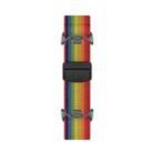 For Xiaomi Smart Band 10 / 9 / 8 Metal Head Magnetic Plastic Buckle Elastic Nylon Watch Band(Rainbow) - 3
