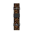 For Xiaomi Smart Band 10 / 9 / 8 Metal Head Magnetic Plastic Buckle Elastic Nylon Watch Band(Leopard) - 3