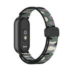 For Xiaomi Smart Band 10 / 9 / 8 Metal Head Magnetic Plastic Buckle Elastic Nylon Watch Band(Camouflage Jungle) - 2