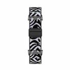 For Xiaomi Smart Band 10 / 9 / 8 Metal Head Magnetic Plastic Buckle Elastic Nylon Watch Band(Snow Leopard) - 3
