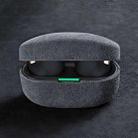 For Sony WF-1000 XM5 Suede Flip Leather Bluetooth Headset Protective Case(Light Gray) - 1