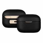 For  Sony LinkBuds S Grained Genuine Leather Bluetooth Headset Protective Case(Black) - 1