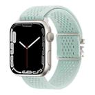 For Apple Watch 46mm / 49mm / 45mm / 44mm Parachute Buckle Knitted Nylon Watch Band(Mint Green) - 1