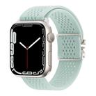 For Apple Watch 42mm / 41mm / 40mm / 38mm Parachute Buckle Knitted Nylon Watch Band(Mint Green) - 1