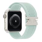 For Apple Watch 42mm / 41mm / 40mm / 38mm Parachute Buckle Knitted Nylon Watch Band(Mint Green) - 2