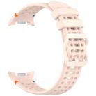 For Samsung Galaxy Watch8 40 / 44mm Eight-shaped Buckle Breathable Stitched Silicone Watch Band(Pink) - 3