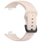 For Redmi Watch Move Black Steel Buckle Solid Color Soft Silicone Watch Band(Pink) - 3