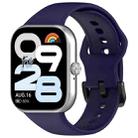 For Redmi Watch Move Black Steel Buckle Solid Color Soft Silicone Watch Band(Dark Blue) - 2