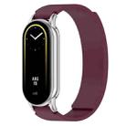 For Xiaomi Smart Band 10 / 9 / 8 Soft Silicone Magnetic Watch Band(Wine Red) - 1