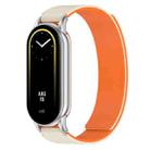 For Xiaomi Smart Band 10 / 9 / 8 Soft Silicone Magnetic Watch Band(Starlight Orange) - 1