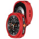 For Samsung Galaxy Watch8 Classic 46mm Hollow Digital Armor TPU Watch Protective Cover(Red) - 3