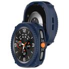 For Samsung Galaxy Watch8 Classic 46mm Hollow Digital Armor TPU Watch Protective Cover(Blue) - 3