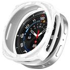 For Samsung Galaxy Watch8 40mm Hollow Digital Armor TPU Watch Protective Cover(White) - 1
