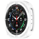 For Samsung Galaxy Watch8 40mm Hollow Digital Armor TPU Watch Protective Cover(White) - 2