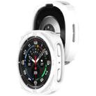 For Samsung Galaxy Watch8 40mm Hollow Digital Armor TPU Watch Protective Cover(White) - 3