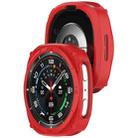 For Samsung Galaxy Watch8 44mm Hollow Digital Armor TPU Watch Protective Cover(Red) - 3