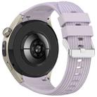 For Huawei Watch 5 46mm Vertical Solid Color Silicone Watch Band(Purple) - 2