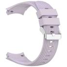 For Huawei Watch 5 46mm Vertical Solid Color Silicone Watch Band(Purple) - 3