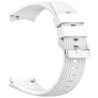 For Huawei Watch 5 46mm Vertical Solid Color Silicone Watch Band(White) - 3