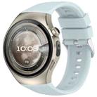 For Huawei Watch 5 46mm Vertical Solid Color Silicone Watch Band(Blue) - 1