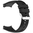 For Huawei Watch 5 46mm Vertical Solid Color Silicone Watch Band(Black) - 3