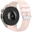 For Huawei Watch 5 46mm Vertical Solid Color Silicone Watch Band(Pink) - 2