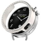 For Xiaomi Watch S4 41mm Single Row Diamond Half Coverage Hollow TPU Watch Cover(Frosted Starlight) - 1