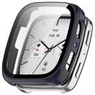 For Amazfit Active 2 Square Tempered Film Integrated PC Watch Protective Cover(Ink Blue) - 1