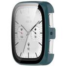 For Amazfit Active 2 Square Tempered Film Integrated PC Watch Protective Cover(Green) - 2