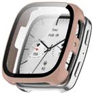 For Amazfit Active 2 Square Tempered Film Integrated PC Watch Protective Cover(Pink) - 1