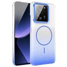 For Xiaomi 13T / 13T Pro Gold Diamond Glitter Gradient MagSafe Shockproof Phone Case(Blue) - 1