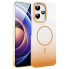For Xiaomi Poco X7 Pro Gold Diamond Glitter Gradient MagSafe Shockproof Phone Case(Gold) - 1