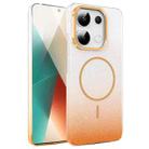 For Xiaomi Redmi Note 13 4G Gold Diamond Glitter Gradient MagSafe Shockproof Phone Case(Gold) - 1