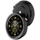 For Honor Watch Fit Elegant Single Row Diamond Half Coverage Hollow TPU Watch Cover(Black) - 3